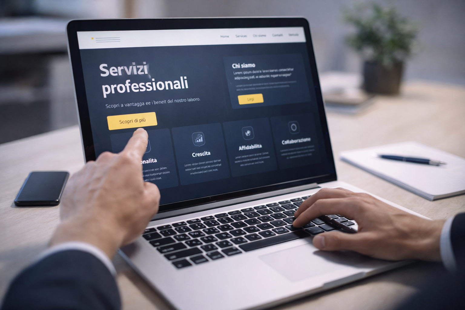 Chiarezza del sito web